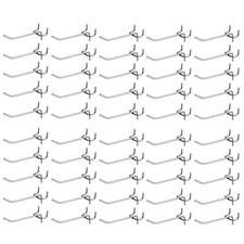 10/25/50Pcs Single Pegboard Peg Board Hooks Slat Wall Retail Display Shop Peg