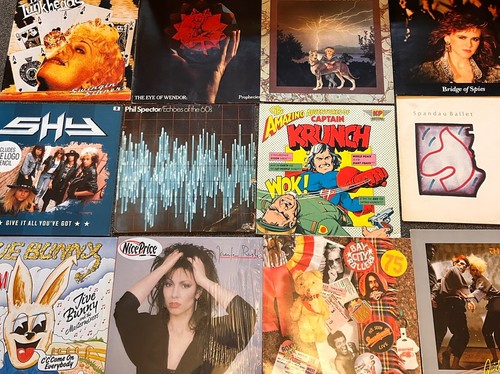 Vinyl record joblot x12 pop - joblot,