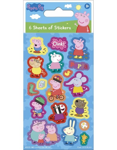 Peppa pig party stickers - peppa,
