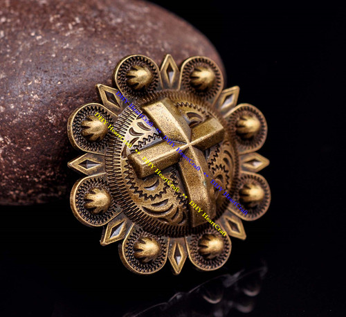 Heavy brass cross berry - 6x,