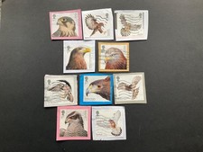 2019 GB STAMPS BIRDS OF PREY Postally Used Set of 10. Kestrel, Red Kite, Falcon
