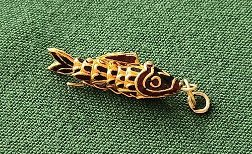 Cloisonne articulated fish - articulated,