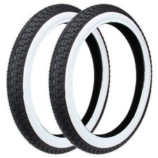 Hercules Prima 2.25-16 | 2 1/4 x 16 | 20x2.25 Whitewall Tire Set Piaggio Ciao