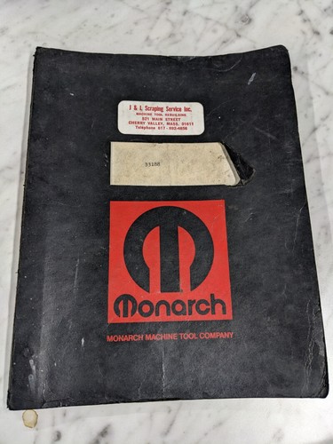 Monarch operator manual - monarch,