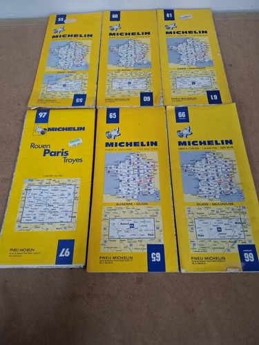 Vintage michelin road maps - michelin,
