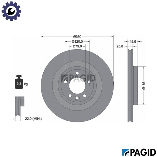Brake disc 55784nc for - 2x,