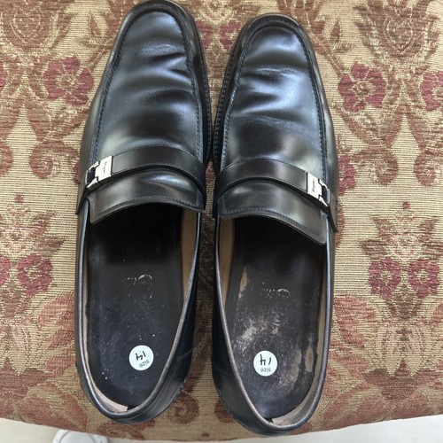 Ferragamo mens black loafers - ferragamo,