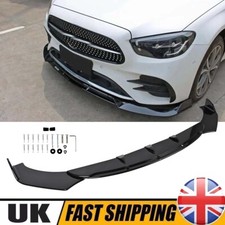 Gloss Black Front Bumper Lip Spoiler Splitter For Benz E-Class W211 A207 C207 UK