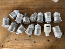 Joblot of 10 Long Barrel Neck GU10 CFL Reflector Downlight Light Bulb used