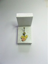 New Double Sided Disney World Tinkerbell Pretty Face Belly Navel Bar