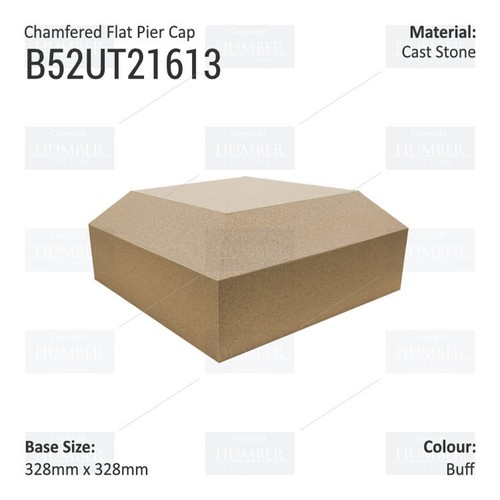 Chamfered flat pier - chamfered,