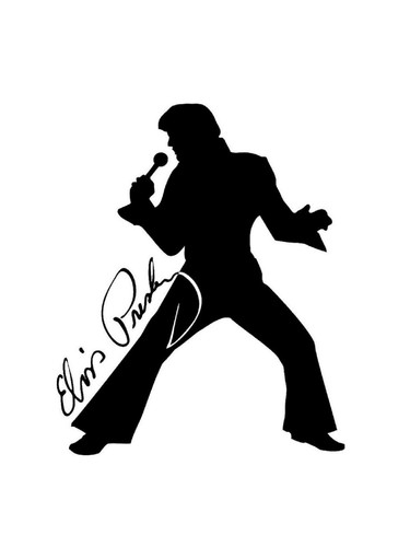 Elvis presley vinyl sticker - elvis,