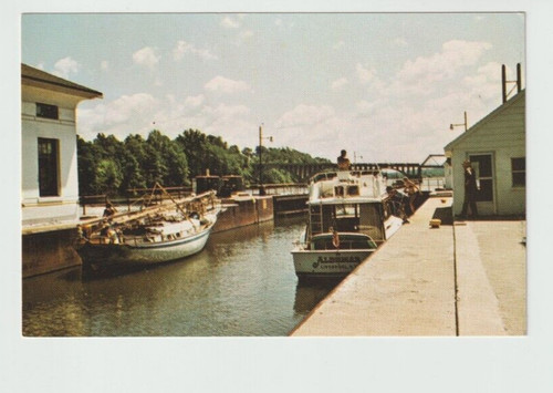 Minetto barge canal - ny~barge, canal~1950's
