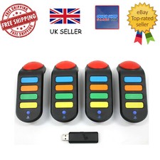 4x Buzz Wireless Buzzers  Ps3 With Dongle 