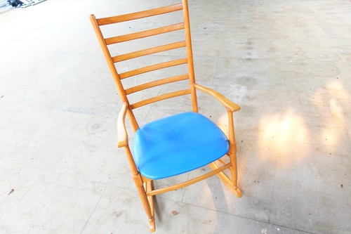 Mid century wooden rocking - mid,