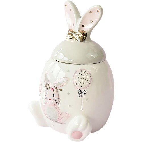 Rabbit cookie jar - rabbit,