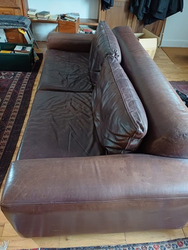 Large vintage brown leather - large,