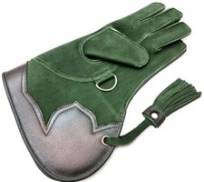 Deer Skin Falconry Glove. Bird