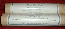 2 MATCHING ROLLS VINTAGE NINA CAMPBELL FOR OSBORNE LITTLE ABSTRACT WALLPAPER