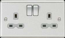 Brushed Steel Switches &