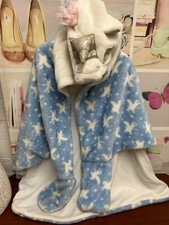 Girls Unicorn Hoodie Blanket Wrap Age 4-5