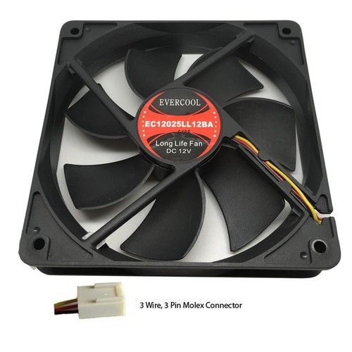 Evercool 120 25mm dust - evercool,