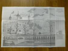VINTAGE 70s STITCHCRAFT TAPESTRY CHART-TOWER OF LONDON 220x158 STITCHES