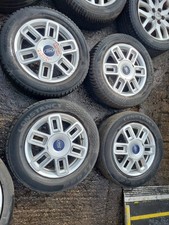 FORD FUSION MK1 2007 SET OF 4 15" ALLOY WHEELS WITH TYRES 195/60/15 REF:V2965