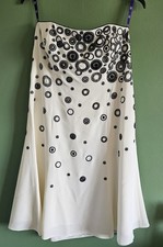 Ivory and Black Embellished