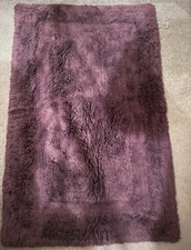 Fluffy Purple  Bath Mat next
