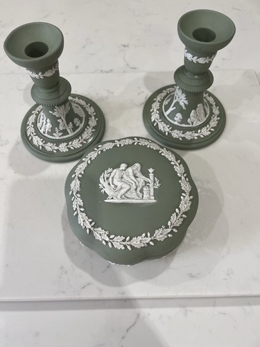 Wedgewood candlesticks and - wedgewood,