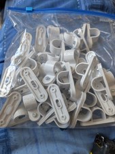 X50 bag 20MM White Plastic PVC Conduit Saddles Spacer Bars White SEE DESCRIPTION