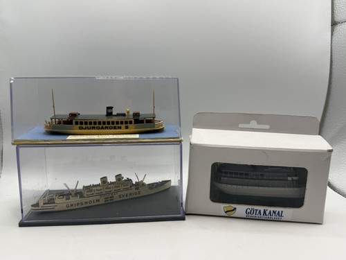 Swedish model boat bundle - bundle, x3