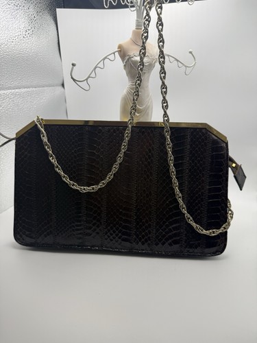 Vintage brown snakeskin - vintage,