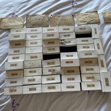 Antique / VINTAGE BIOLOGY SPECIMENS MICROSCOPE SAMPLES, plants minerals seeds 