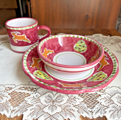 Vtg hand painted solimene - vtg,, painted,