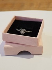 pandora elevated heart ring sterling silver size 58