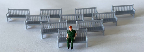 Platform park benches 75 - benches., 1:75