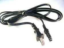 Polarised USA Power Lead NEMA 1-15P to IEC320 C7 Connector 1.8Mtr OM0640A
