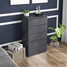 High gloss chest - chest, drawers