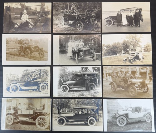 Rppc early automobile - rppc,