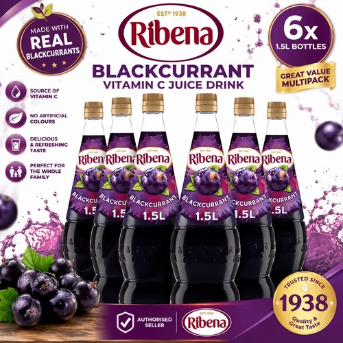 Ribena blackcurrant juice - blackcurrant,