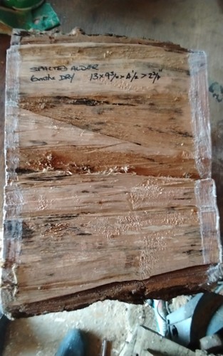 Spalted alder bowl blank - bowl, wood