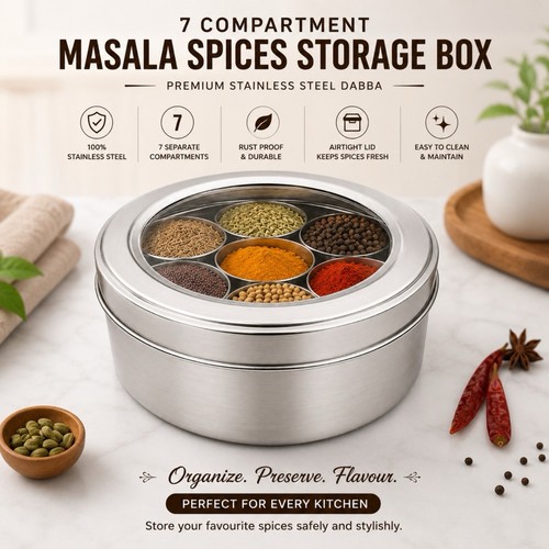 Masala spices storage box - masala,