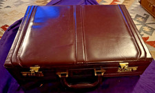 Vintage Burgundy Faux Leather