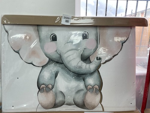 Baby elephant nursery wall - elephant,