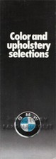 1978 BMW Color and Upholstery Sales Brochure 733i 633CSi 530i 320i Paint Fabric