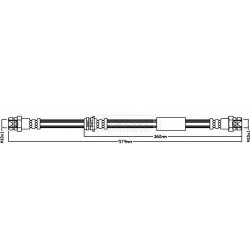 Brake hose for audi - tt, 2.0