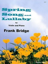 Spring Song and Lullaby Book [Softcover] Violin and Piano Stainer and Bell