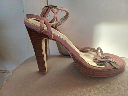 Zara women pink suede - zara,